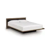 Copeland Furniture Moduluxe 29-Inch Platform Bed with Microsuede Headboard - 1-MPD-21-03-Wooly White