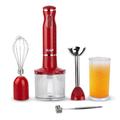 Hand Blender,Hand Blenders set for Kitchen,2 Speeds,Detachable Parts,Easy to Clean,Multi-Functional,Kitchen Appliances,Red