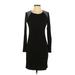 Vince Camuto Casual Dress - Sheath: Black Solid Dresses - Women's Size Small