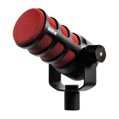 RODE PodMic Dynamic Podcasting Microphone (Red, Special 50th Anniversary Edition PODMIC-50