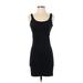 In Extenso Casual Dress - Bodycon Scoop Neck Sleeveless: Black Print Dresses - Women's Size Small
