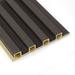 Art3d 8 Piece 96.06" x 6.26" Slat, Decorative PVC, Wall Panel, Wood in Black | 96.06 H x 6.26 W x 0.79 D in | Wayfair A30wy005