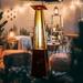 Augensternchen Tower 48,000 BTU Propane Standing Patio Heater, Glass in Brown | 89.99 H x 29.99 W x 29.99 D in | Wayfair YR-SBJH-YZ