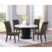 Wildon Home® Kattamuri Round 54" Dining Set Wood/Upholstered in Brown/White | 30 H x 54 W x 54 D in | Wayfair F2DF76E07CA1401C980CF1C41AF9F7D1