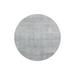 Gray 52 x 52 x 0.4 in Area Rug - Everly Quinn Round Millville Cotton Indoor/Outdoor Area Rug Cotton | 52 H x 52 W x 0.4 D in | Wayfair