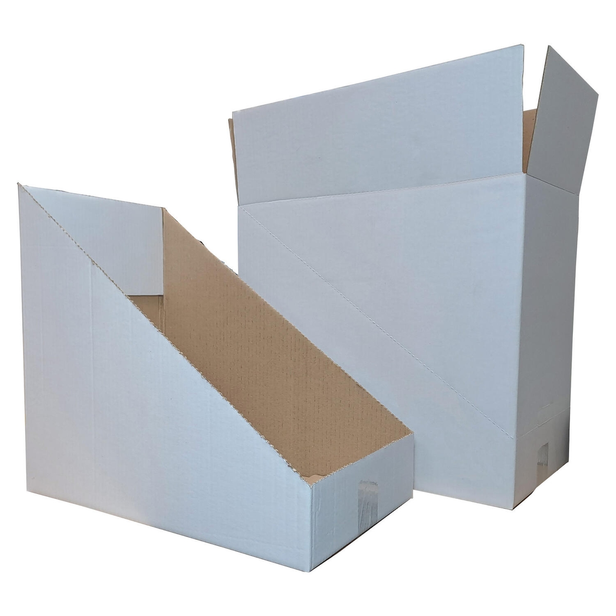 VEPATIM 40x Faltkarton Regalkarton Lagerkarton perforiert 400x260x370mm (Außenmaß) 1-wellig weiß