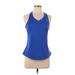 Adidas Active Tank Top: Blue Activewear - Women's Size Medium