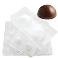 Moule à sphère de chocolat en polycarbonate demi-boule de chocolat grande boule 3D moule à bonbon