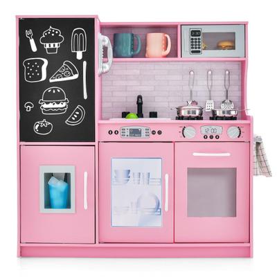 Costway Toddler Pretend Play Kitchen for Boys and ...