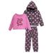 Little Star Organic Toddler Kids Girls French Terry Hoodie T-Shirt and Pants Set 3-Piece Set Sizes 12M-10