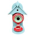 COFEST Bird House And Feeder Teapot Bird House And Feeder Hummingbird House Weatherproof Birdhouse Hanging Bird House Tea Pot Bird House Feeder Red