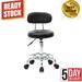 Best Salontool Adjustable Spa Stool PU Leather Cushioned Salon Seat Rolling Swivel Office Chair Massage Barber Stool on Wheels for Drafting Tattoo Beauty Facial Spa (w/ backrestï¼‰