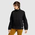 Eddie Bauer Women's Cascadia Full-Zip Fleece Sweater - Black - Size S