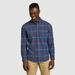 Eddie Bauer Men's Eddie's Favorite Flannel - Plaid - Heather Indigo - Size XXXL