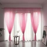 Wiueurtly Curtains & Window Treatments Leaves Sheer Curtain Tulle Window Treatment Voile Drape Valance 1 Panel Fabric