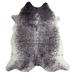 Small Faux Cowhide Black & White Brindle Rug 30 x 44