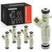 A-Premium Fuel Injectors Compatible with Porsche 911 2001-2004 3.4L 3.6L Boxster 2001-2006 2.7L 3.2L Set of 6 Replace# 99660612200