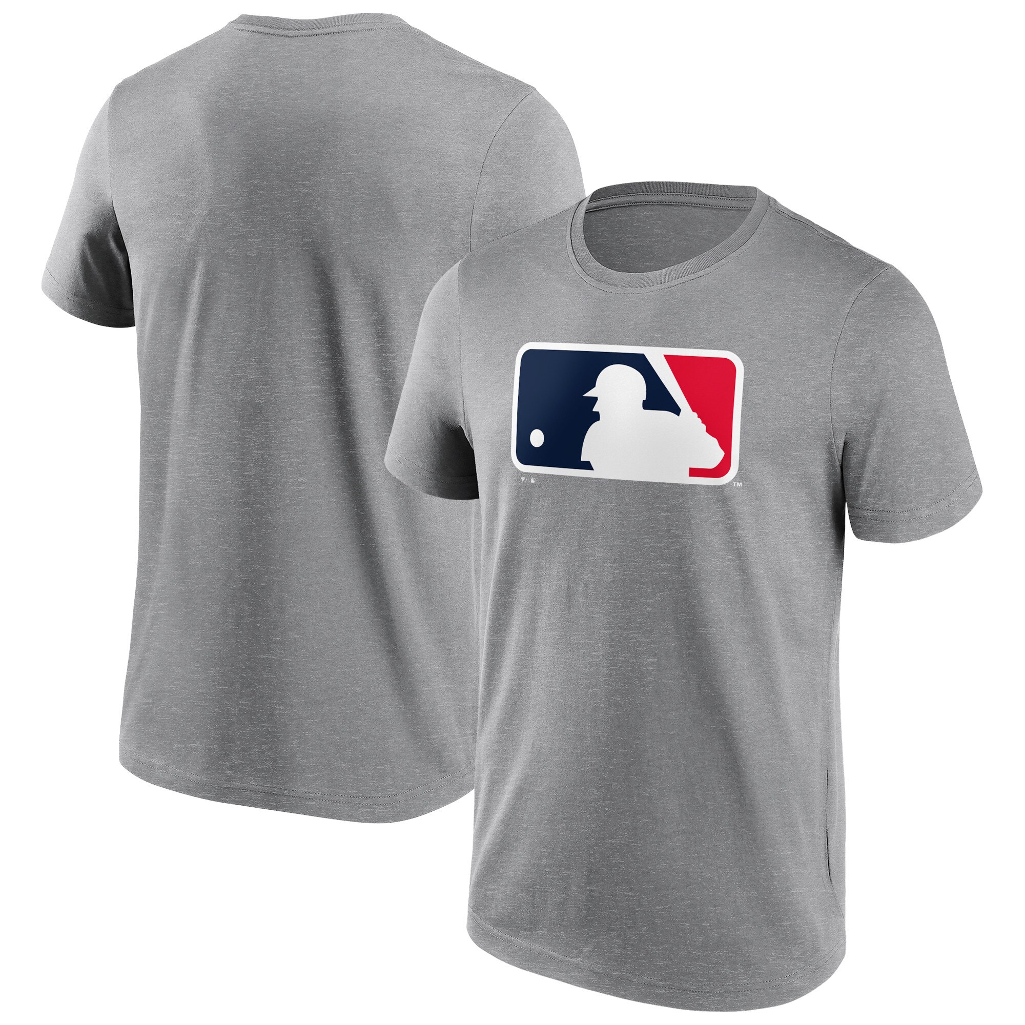 MLB Iconic Primärfarben-Logo-Grafik-T-Shirt – Sportgrau – Herren Image