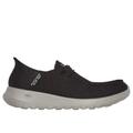 Skechers Men's Slip-ins: GO WALK Max - Halcyon Slip-On Shoes | Size 12.0 | Brown | Textile/Synthetic | Vegan | Machine Washable