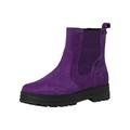 Tamaris COMFORT Damen Chelsea Boots Winter mit Reißverschluss Comfort Fit, Violett (Purple), 39 EU