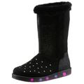 Winterstiefel SKECHERS KIDS Gr. 32, schwarz Kinder Schuhe Winterstiefel Stiefel Boots mit schönen Glitzerdetails