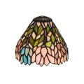 Meyda Lighting Meyda Wisteria Lamp Shade in Green/Blue/Beige/Pink Glass in Blue/Brown/Green | 5.75 H x 7 W x 7 D in | Wayfair 157862