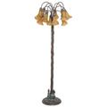 Meyda Lighting Pond Lily 61" Tree Floor Lamp (22.5 ib.) Metal in Brown | 61 H x 25 W x 25 D in | Wayfair 262122