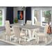 Darby Home Co Hedin 6 - Person Acacia Solid Wood Dining Set Wood/Upholstered in Gray/Brown | 30" H x 72" L x 40" W | Wayfair