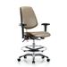 Latitude Run® Task Chair Aluminum/Upholstered in Brown | 49 H x 27 W x 25 D in | Wayfair DFE55DEB32F84C418F3C04C4C778AB45
