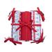 Ebern Designs Darda Cotton Waffle Tea Towel & Bread Basket Set Cotton in Gray/Red | 8 H x 8 W in | Wayfair 7B38C67F6B3A46978C3D7792967C7946
