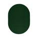 Green Oval 9' x 12' Area Rug - Hokku Designs Modern Indoor/Outdoor Commercial Solid Color Rug Puma Forest Polyester | Wayfair