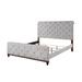 One Allium Way® Brambory Bed, Bed Frame, Platform Bed Wood & /Upholstered/Polyester in Gray | 57 H x 64 W x 90 D in | Wayfair