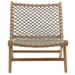 Joss & Main Alacam Teak Patio Chair Wood in Gray/Brown | 26 H x 23 W x 30 D in | Wayfair D74E661973964A379D0A5383A0925B23