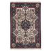 White 67 x 43 x 0.25 in Area Rug - Isabelline Oriental Handmade Rectangle 3'7" x 5'7" Wool/Area Rug in Ivory | 67 H x 43 W x 0.25 D in | Wayfair