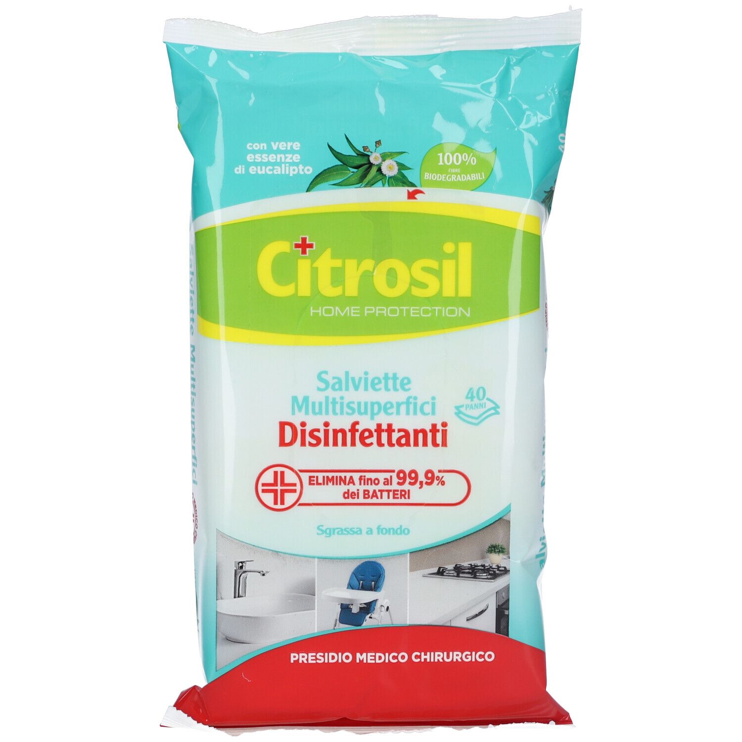 Citrosil Salviette igienizzanti Eucalipto 40 pz