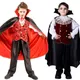 Costume de Cosplay de Vampire Effrayant pour Enfant Garçon Déguisement d'Halloween ixde Carnaval