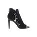 BCBGeneration Heels: Black Solid Shoes - Women's Size 8 1/2 - Peep Toe