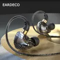 EARDECO-Écouteurs filaires avec prise de flexion en L écouteurs de basse HIFI écouteurs