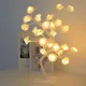 Lampe de Table Bouclés Pétales Décoratif Rose Fleur Arbre Veilleuse Décoration De Bureau LED Arbre