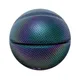 Ballon de basket-ball Shoous en cuir PU pour adolescents taille 7 soirée lumineuse plonger oyante
