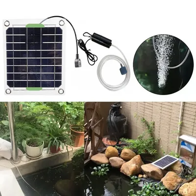 Pompe à eau et à air solaire oxygénateur de piscine pompe à oxygène d'air d'étang aérateur de