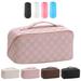 Portable Leather Waterproof Women Travel Toiletry Bag Organizer Cosmetic Bag