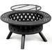 38-inch Outdoor Fire Pit Table with Cooking Grates