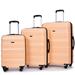 Expandable PC+ABS Durable Suitcase Sets Luggage, 3 Piece Trunk Sets Suitcase Hardshell Lightweight TSA Lock