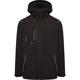 JCB Trade Hooded Softshell Jacket in Black, Size 2XL Polyester/Spandex