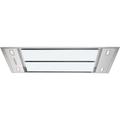 Cata 110cm Ceiling Extractor Hood White Glass Stainless Steel