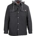 Dickies Men's Duck Shirt Jacket L in Black, Size Large Cotton