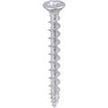 Screw-Tite Pozi Countersunk Zinc Plated Screw 3.5 x 25mm (200 Pack) in Silver Plastic