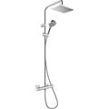 Hansgrohe Vernis Shape Diverter Bar Mixer Shower in Chrome Brass