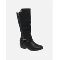 Rieker Women's Sierra Womens Knee High Boots - Black - Size: 6